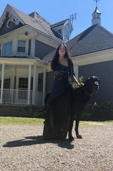 Iconic 1976 Halston Glossy Gunmetal Black Sequin Asymmetrical Full Length Dress