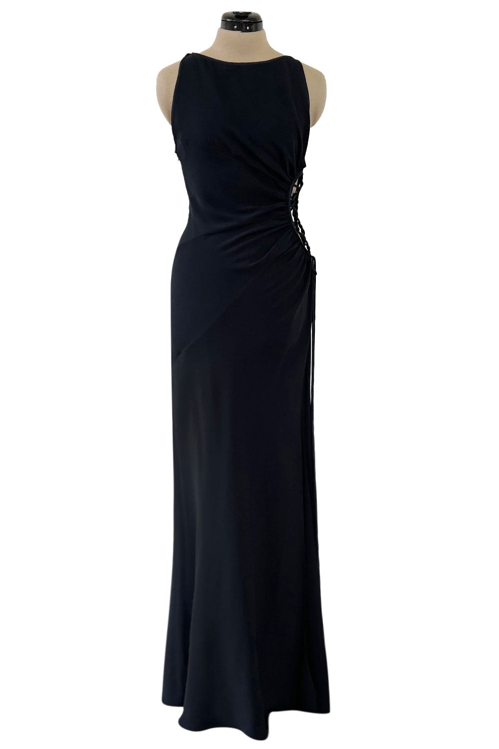 Incredible Spring 2004 Valentino Deep Blue Bias Cut Dress w Open Side –  Shrimpton Couture