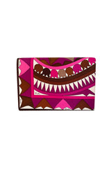 1960s Emilio Pucci Silk Print Clutch Bag w Removable Handle