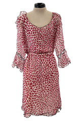 Light as Air Spring 2004 Yves Saint Laurent by Tom Ford Silk Chiffon Lip Dress