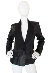 1980s Yves Saint Laurent Leather Le Smoking