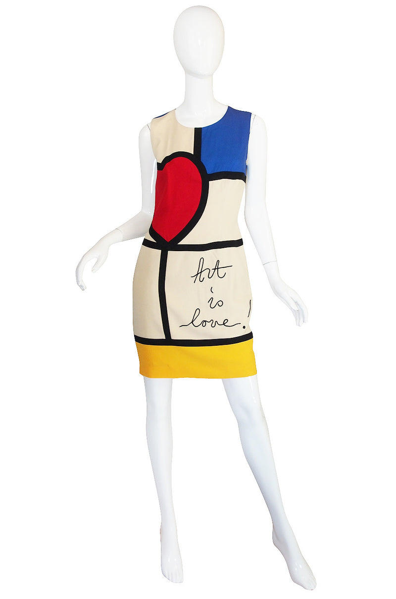 1990s "Art is Love" Moschino Cheap & Chic Dress