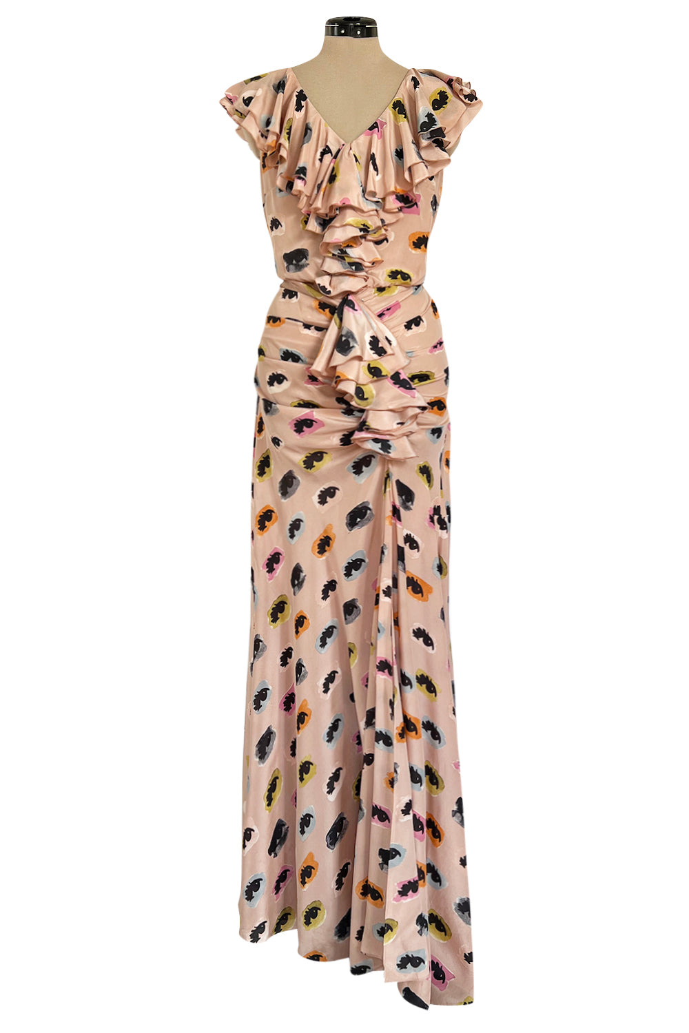 moschino cheap and chic silk dress MOSCHINO Cheap and Chic silk dress Pasta & Tomatoes print size 42 from S/S 2006