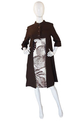 1960s Rayon Print Dress & Unusual Jacket