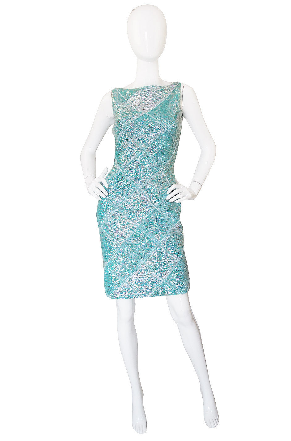 1960s Sequin Blue Gene Shelly Dress – Shrimpton Couture