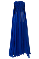 F/W 2004 Jean Louis Scherrer Haute Couture Runway Dress & Feather Cape