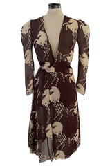 Iconic & Rare Spring 2001 Chloe by Stella McCartney Look 11 Runway Horse Print Dress