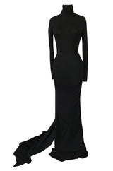 S/S 2001 Jean Louis Scherrer Haute Couture Backless Jewelled Runway Dress