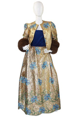 1980s Arnold Scaasi Couture Gown & Sable Jacket