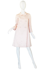 1960s Pink Silk Malcolm Starr Coat