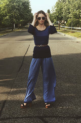 Summer 1975 Givenchy Soft Knit Stripe Pant Suit