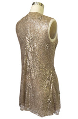 Mid- 2000s Naeem Khan Densely Sequin & Rhinestone Couture Top