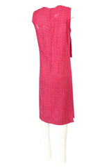Spring 1961 Christian Dior Demi-Couture Pink Linen & Silk Dress Suit