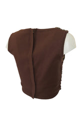 Spring 1994 Christian Dior by Gianfranco Ferre Runway Waxed Cord Top