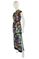 1972 Silk Print Adele Simpson Dress