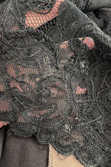 Superb 1970s Christian Dior by Marc Bohan Demi-Couture Net Lace Dress w Elaborate Beading