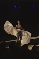 F/W 1996 Givenchy Couture Runway Ivory Silk Taffeta Over Skirt Cape