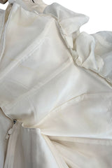 Prettiest Resort 2010 Lanvin by Alber Elbaz Runway Wedding Silk Ruffle Mini Dress
