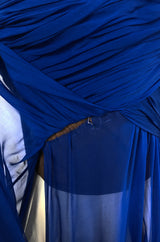 F/W 2004 Jean Louis Scherrer Haute Couture Runway Dress & Feather Cape