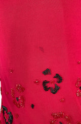 Spring 1976 Chanel Haute Couture Silk Jersey Dress & Lesage Beaded Jacket