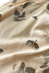 Rare & Beautiful 1920s E. L. Mayer Pale Gold Silk Flapper Dress w Lame & Rhinestone Detailing