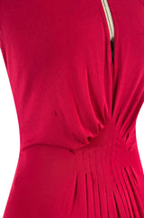 Spring 1976 Chanel Haute Couture Silk Jersey Dress & Lesage Beaded Jacket