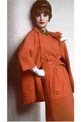 Spring 1961 Christian Dior Demi-Couture Pink Linen & Silk Dress Suit