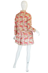 1960s Pink Metallic Pat Sandler Dress & Coat