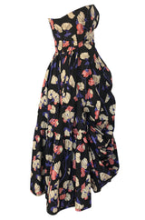 Iconic Resort 2008 Prada Runway & Ad Campaign Silk Floral Couture Dress