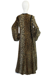 Statement c1969-75 Malcolm Starr Leopard Caftan Dress