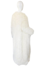 1973 Donald Brooks Ostrich Feather Maxi Coat