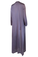 1970s John Kloss for Circa Purple Nylon Robe or Evening Coat