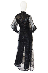 1960s Oscar De La Renta Sequin Jumpsuit