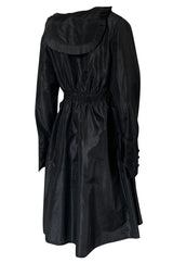 Teens or 1920s Ballas Hess Black Silk Jacket w Gorgeous Pockets & Sleeves