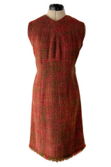 Fall 2000 Chanel by Karl Lagerfeld Haute Couture Runway Look 17 Sleeveless Dress & Coat