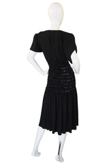1983 Yves Saint Laurent Crepe & Sequin Dress