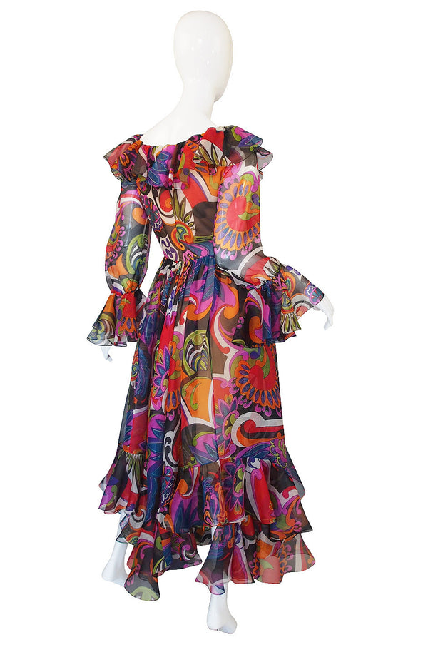 1960s Silk Oscar de la Renta Dress