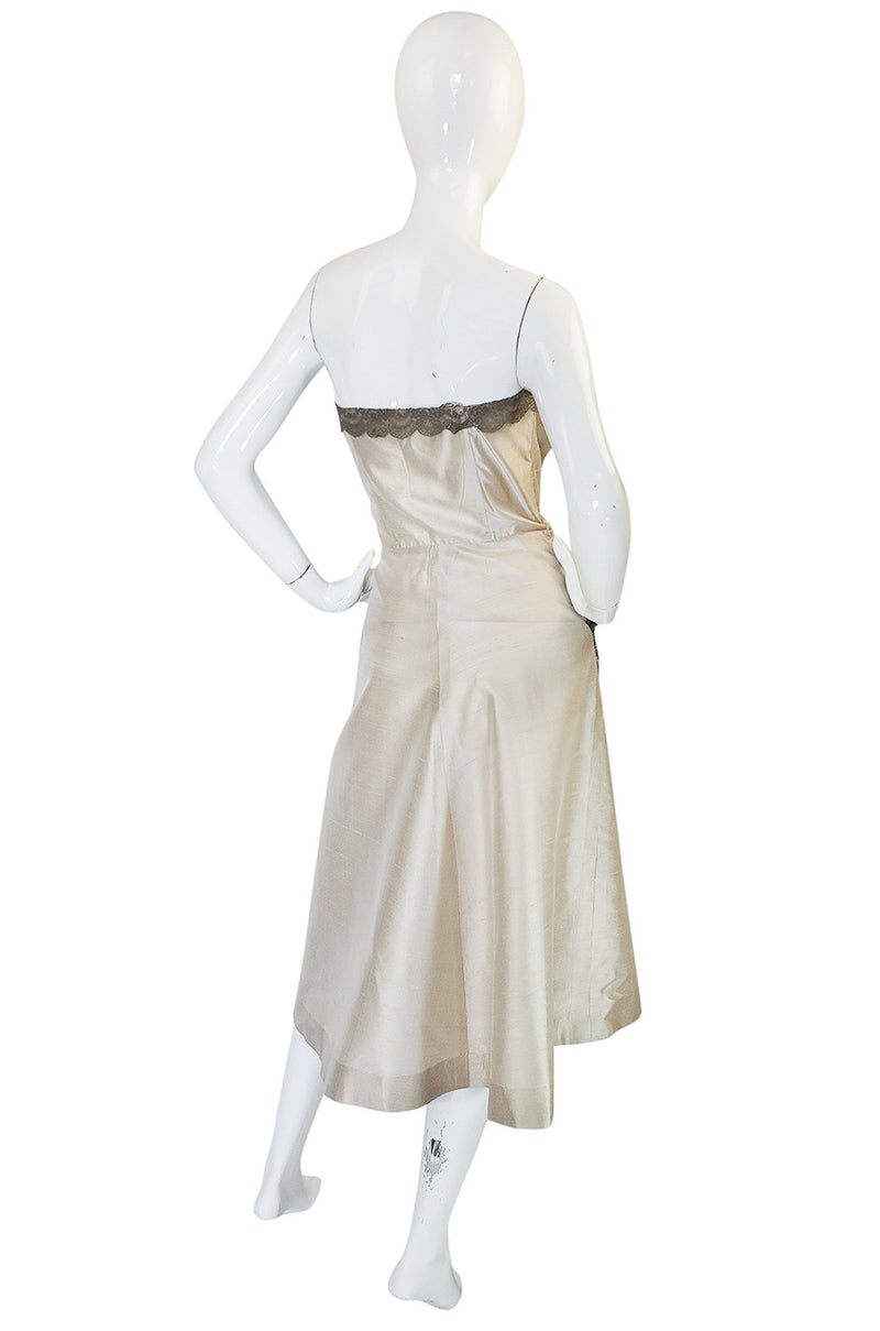 1950s Lace & Silk Parnes Feinstein Dress