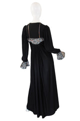 Museum Held 1970s Bill Gibb Sequin Detail Jersey Dress