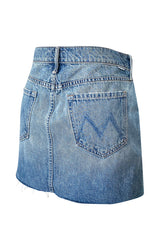 Spring 2015 Mother Denim Distressed Edge Micro Mini Skirt