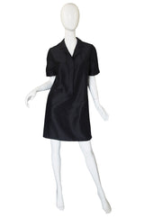 1990s Mila Schon Black Shift Dress & Belt