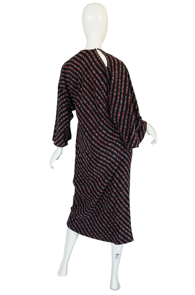 Resort 1977 Halston Bias Spiral Cut Silk Caftan Dress
