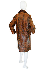Rare Late 1950s, Early 1960s Mod Snakeskin Coat
