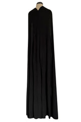 Recent Dsquared2 by Dean & Dan Black Jersey Halter Dress a Attached Cape
