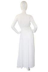 1970s White John Kloss Goddess Gown