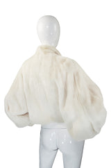 1960s Stunning White Mink Evening Jacket