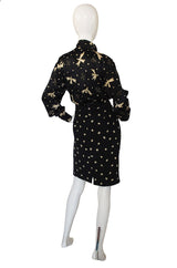 1980s Handpainted Ungaro Top & Skirt