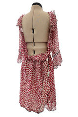 Light as Air Spring 2004 Yves Saint Laurent by Tom Ford Silk Chiffon Lip Dress