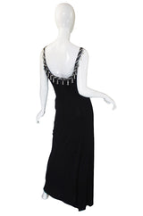 1970s Beaded Bob Mackie Silk Jersey Gown
