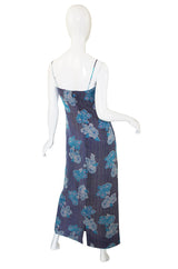 1970s Pierre Balmain Silk Voile Print Dress